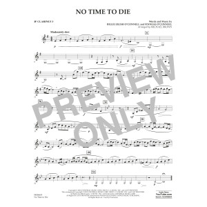 No Time to Die (from No Time To Die) (arr. Michael Brown) - Bb Clarinet 3