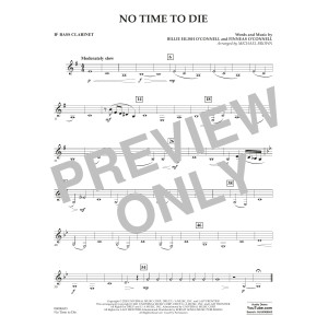 No Time to Die (from No Time To Die) (arr. Michael Brown) - Bb Bass Clarinet