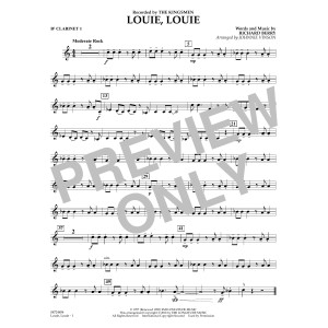 Louie, Louie (arr. Johnnie Vinson) - Bb Clarinet 1