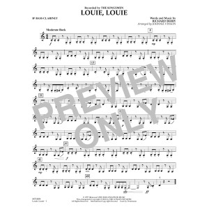 Louie, Louie (arr. Johnnie Vinson) - Bb Bass Clarinet