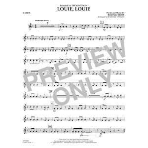 Louie, Louie (arr. Johnnie Vinson) - F Horn