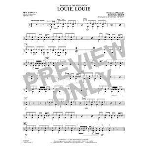 Louie, Louie (arr. Johnnie Vinson) - Percussion 1