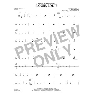 Louie, Louie (arr. Johnnie Vinson) - Percussion 2