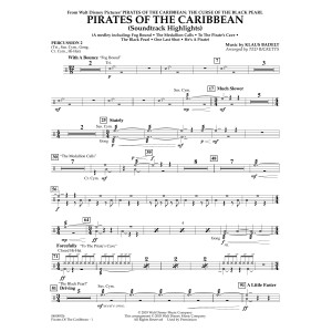 Pirates of the Caribbean (Soundtrack Highlights) (arr. Ted Ricketts) - Percussion 2