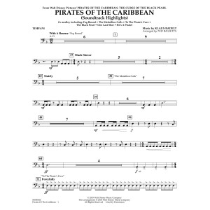 Pirates of the Caribbean (Soundtrack Highlights) (arr. Ted Ricketts) - Timpani