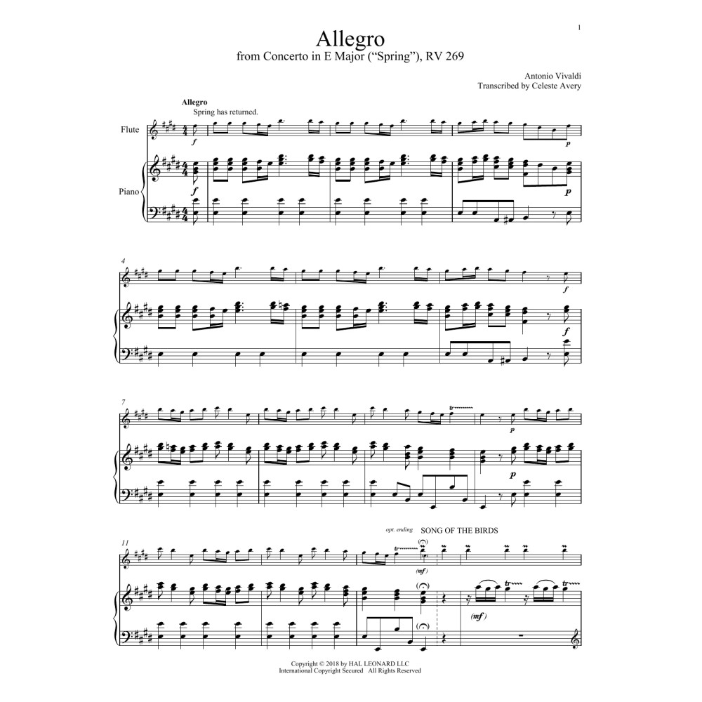 Allegro I, RV 269 ("Spring")