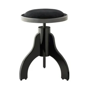 Stagg PS35 Piano Stool Black Matt Velvet Black