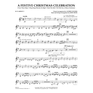 A Festive Christmas Celebration (with opt. choir) - Bb Clarinet 2