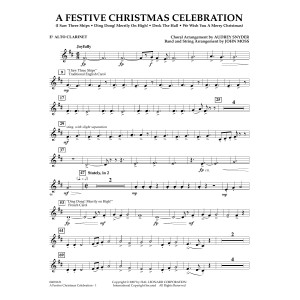 A Festive Christmas Celebration (with opt. choir) - Eb Alto Clarinet
