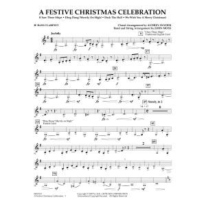 A Festive Christmas Celebration (with opt. choir) - Bb Bass Clarinet
