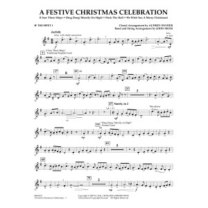 A Festive Christmas Celebration (with opt. choir) - Bb Trumpet 1