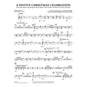 A Festive Christmas Celebration (with opt. choir) - Percussion 1