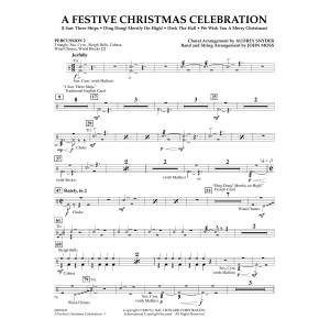 A Festive Christmas Celebration (with opt. choir) - Percussion 2