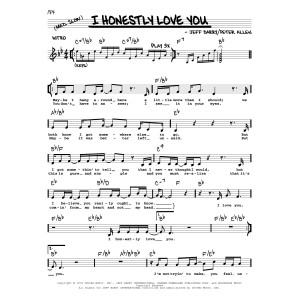 I Honestly Love You (from The Boy From Oz)