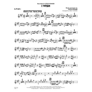 I Wish (arr. Mike Tomaro) - Alto Sax 1