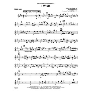 I Wish (arr. Mike Tomaro) - Tenor Sax 1