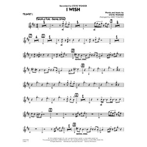 I Wish (arr. Mike Tomaro) - Trumpet 1