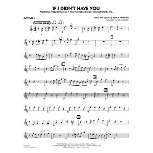 If I Didn't Have You (arr. John Berry) - Alto Sax 1