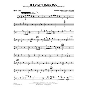 If I Didn't Have You (arr. John Berry) - Tenor Sax 2