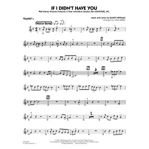 If I Didn't Have You (arr. John Berry) - Trumpet 4
