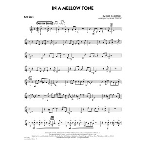 In a Mellow Tone (arr. Mark Taylor) - Alto Sax 2