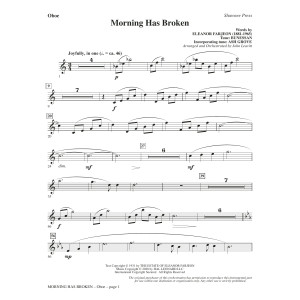 Morning Has Broken (New Edition) (arr. John Leavitt) - Oboe