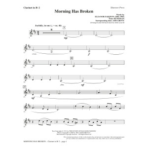 Morning Has Broken (New Edition) (arr. John Leavitt) - Bb Clarinet 2