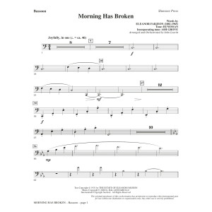 Morning Has Broken (New Edition) (arr. John Leavitt) - Bassoon