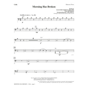 Morning Has Broken (New Edition) (arr. John Leavitt) - Cello