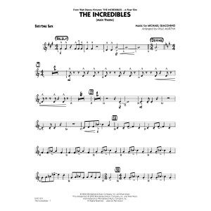 The Incredibles (arr. Paul Murtha) - Baritone Sax