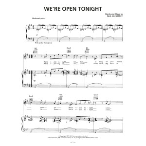 We're Open Tonight