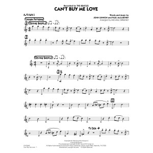 Can't Buy Me Love (arr. Michael Sweeney) - Alto Sax 2