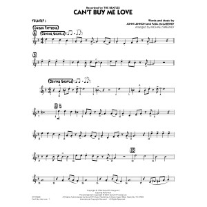 Can't Buy Me Love (arr. Michael Sweeney) - Trumpet 1