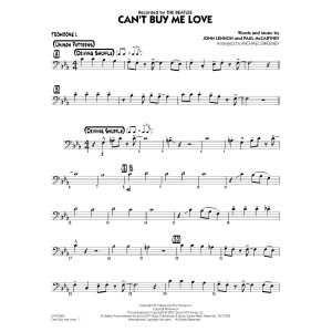 Can't Buy Me Love (arr. Michael Sweeney) - Trombone 1
