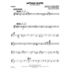 Autumn Leaves (arr. John Berry) - Trumpet 3