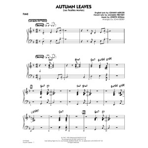 Autumn Leaves (arr. John Berry) - Piano