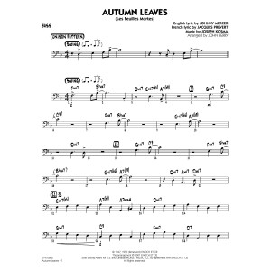 Autumn Leaves (arr. John Berry) - Bass