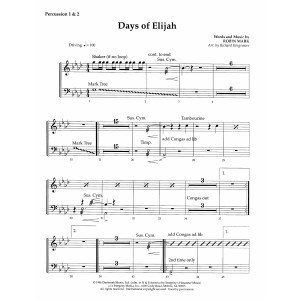 Days of Elijah (arr. Richard Kingsmore) - Percussion 1 & 2