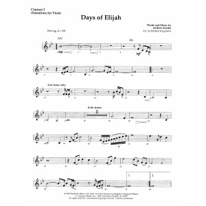 Days of Elijah (arr. Richard Kingsmore) - Viola