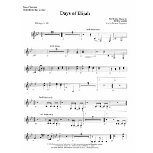 Days of Elijah (arr. Richard Kingsmore) - Cello/Bassoon