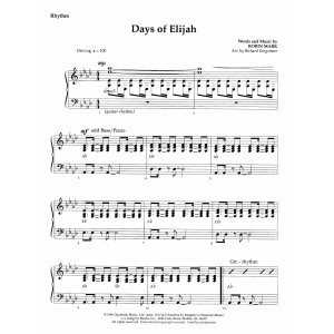 Days of Elijah (arr. Richard Kingsmore) - Keyboard String Reduction