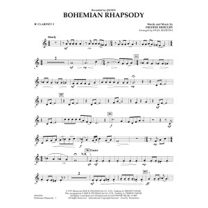 Bohemian Rhapsody (arr. Paul Murtha) - Bb Clarinet 2