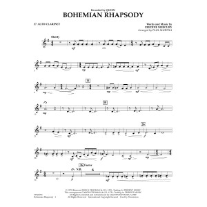 Bohemian Rhapsody (arr. Paul Murtha) - Eb Alto Clarinet