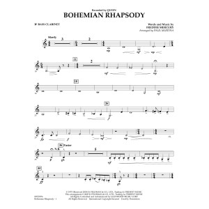 Bohemian Rhapsody (arr. Paul Murtha) - Bb Bass Clarinet