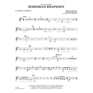 Bohemian Rhapsody (arr. Paul Murtha) - Eb Baritone Saxophone