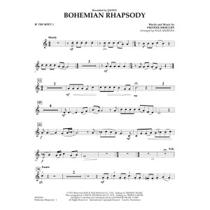 Bohemian Rhapsody (arr. Paul Murtha) - Bb Trumpet 1