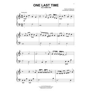 One Last Time (from Hamilton)
