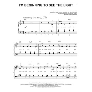 I'm Beginning To See The Light (arr. Phillip Keveren)