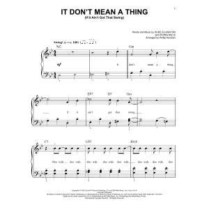 It Don't Mean A Thing (If It Ain't Got That Swing) (arr. Phillip Keveren)