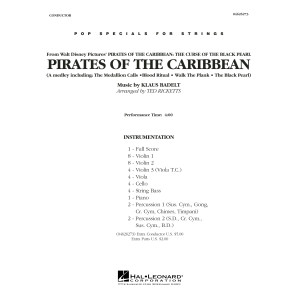 Pirates of the Caribbean (Medley) (arr. Ted Ricketts) - Full Score